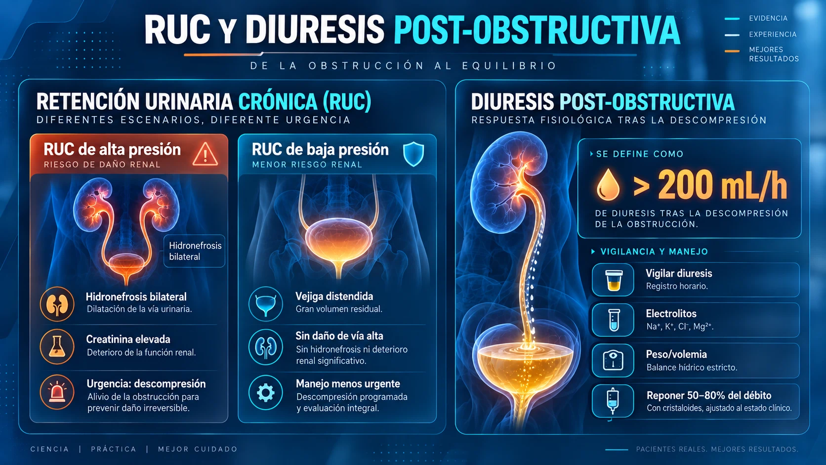 RUC y diuresis post-obstructiva